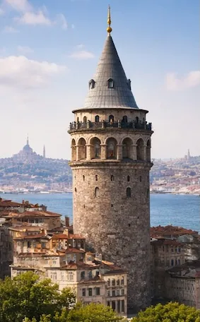 Galata kulesi, Türkiye. Görsel kaynak: Pinatolia